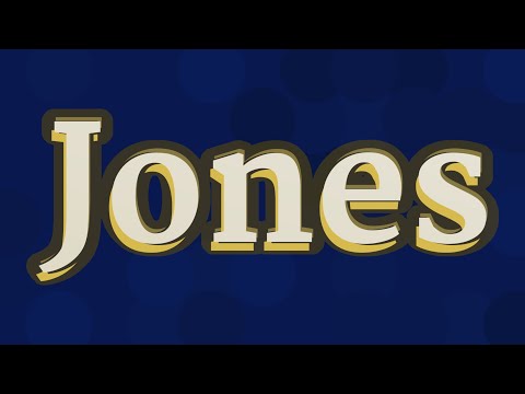 JONES pronunciation • How to pronounce JONES