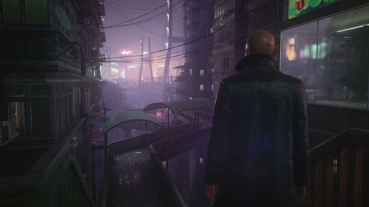 HITMAN 3 - 47 in rain live wallpaper