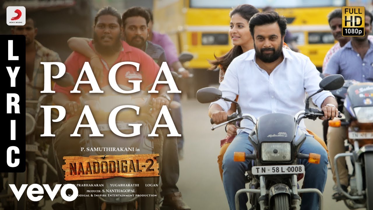 Paga Paga Lyrics  | Naadodigal 2 | Anjali | Mark Thomas | Justin Prabhakaran