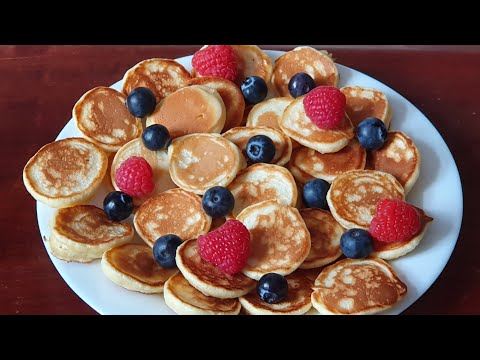 5 Minuten Mini Pancakes - Mini Pancakes Rezept