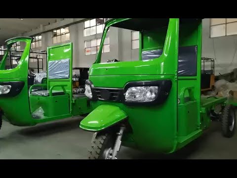 GAEA TUKTUK With Doors Lithium Battery Electric Tricycles 3 Wheel Taxi With Solar Panel for Africa