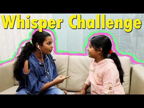 Whisper Challenge | Challenges For Kids | #fun #Kids #sketch #vines l anu and ayu twin sisters Video