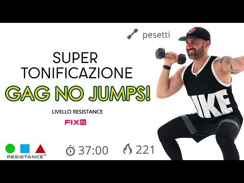 GAG Workout Senza Salti! Tonifica Gambe, Addominali e Glutei