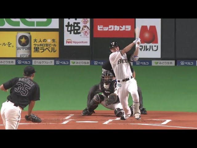 【1回裏】首位打者獲得へ邁進!! ファイターズ・松本剛 三遊間を破る先制タイムリーヒット!! 2022年9月19日 北海道日本ハムファイターズ 対 千葉ロッテマリーンズ