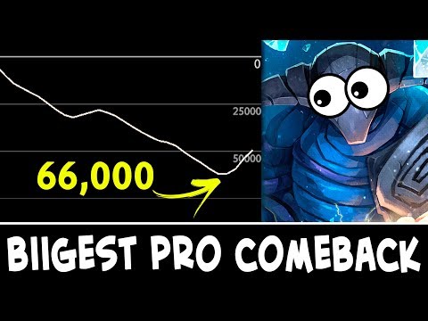 66,000 gold BIGGEST Comeback in pro Dota — new world record
