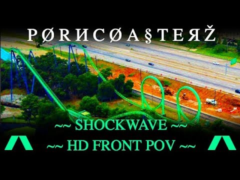ＰＯＲＮＣＯＡＳＴＥＲＺ - Shockwave - HD FRONT SEAT POV - Six Flags Over Texas