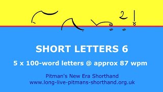 Short Letters 6 - Pitman's New Era Shorthand Dictation