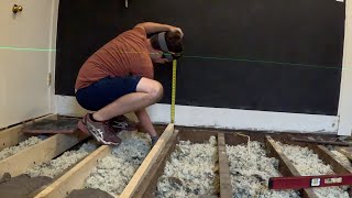 DIY Level an uneven wood floor in an old house