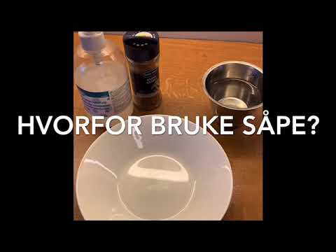 Hvorfor vaske hendene med såpe?