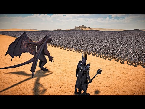 SAURON & BALROG VS 1,000,000 ZOMBIES - Ultimate Epic Battle