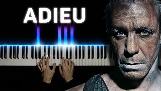 Rammstein - Adieu | Piano cover