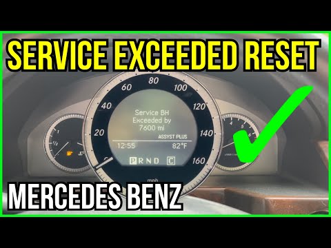 How to reset service exceeded message on Mercedes Benz ￼