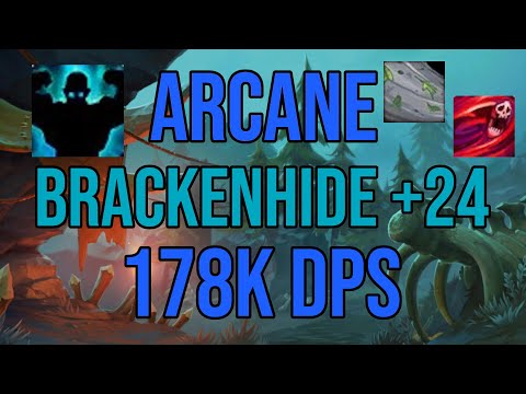 +24 Brackenhide 178k DPS Arcane Mage PoV Fortified 10.1