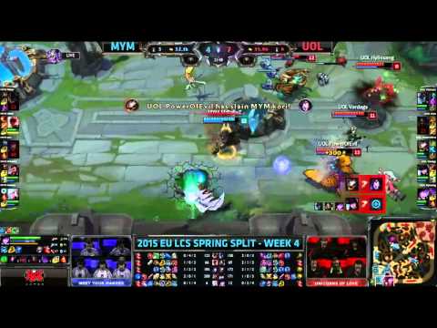 [Highlights] MeetYourMakers vs Unicorns of Love EU LCS Spring 2015 W4D2   MYM vs UOL