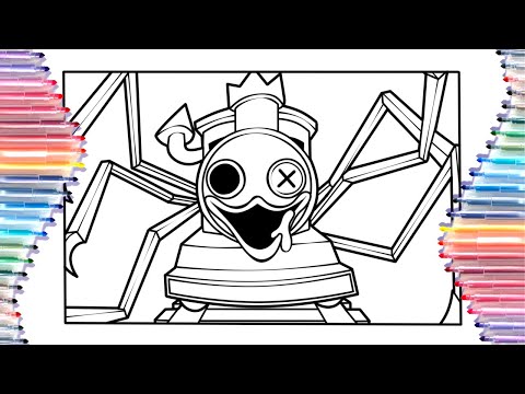 BLUE CHOO CHOO CHARLES/Rainbow Friends Coloring pages/Elektronomia - Summersong [NCS]