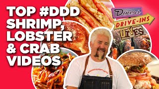 Top 10 #DDD Shrimp, Lobster & Crab Videos with Guy Fieri | Diners, Drive-Ins and Dives