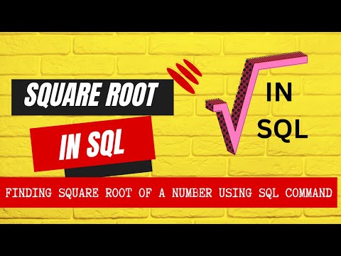 The Sqrt Function In Sql A Tutorial