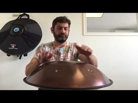 Spacedrum® Handpan Equinox 🔴 9 notes - 60 cm - Metal Sounds