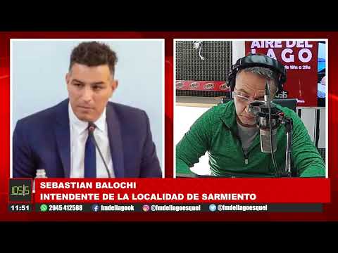 Sebastian Balochi, intendente de la localidad de Sarmiento