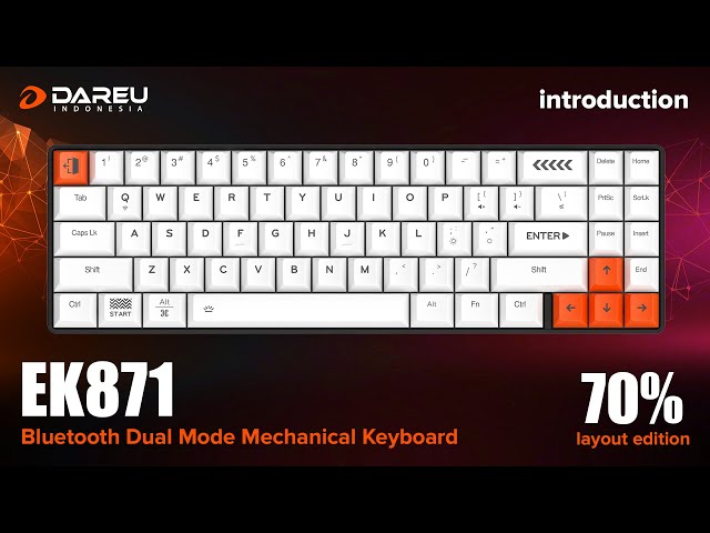 Bàn phím cơ DareU EK871 Blue/Brow/Red Switch Bluetooth