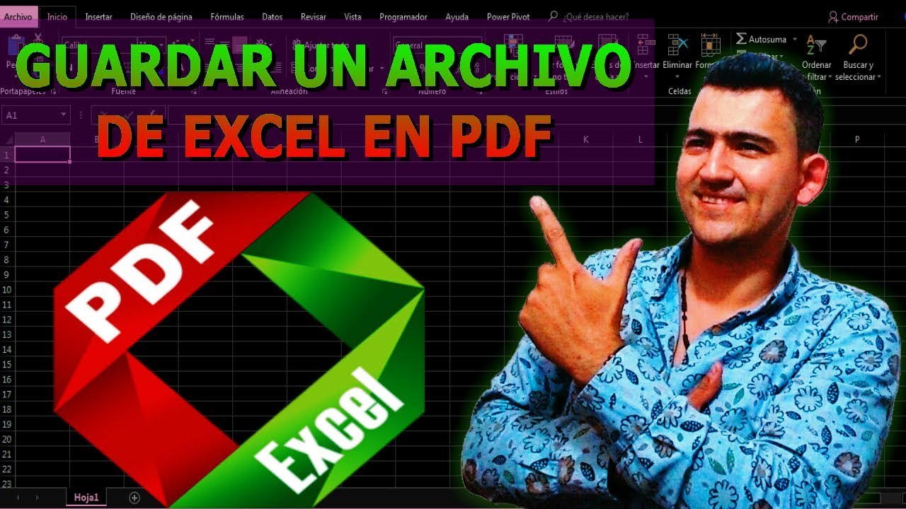 Como guardar un archivo de Excel con hipervinculos en PDF