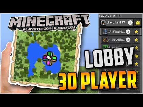 Christian177 - MULTIPLAYER LOBBY for 30 PLAYERS!👨‍👩‍👦‍👦 How to Create Minecraft PS4 BEDROCK EDITION Mini SERVER!