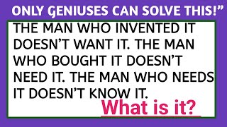 Don’t Let These Riddles Fool You! Try to Get All 20 | only geniuses can solve this | Fun riddles.
