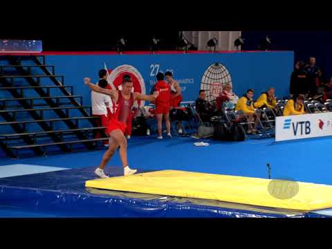 BROWNE Elliott (GBR) M - 2019 Trampoline Worlds, Tokyo (JPN) - Qualification Tumbling R1