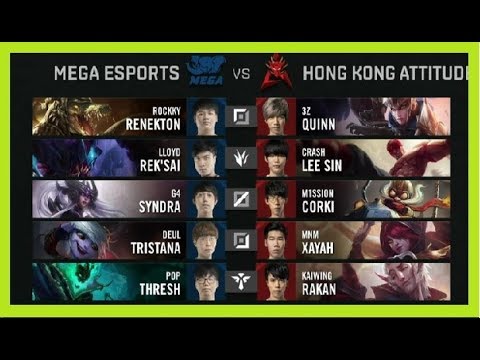 【英雄聯盟LOL】2019世界杯World Championship入圍賽DAY2  MEGA v.s HKA