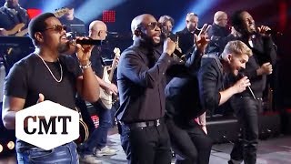 Boyz II Men &amp; Brett Young Perform &quot;Here Tonight&quot; | CMT Crossroads