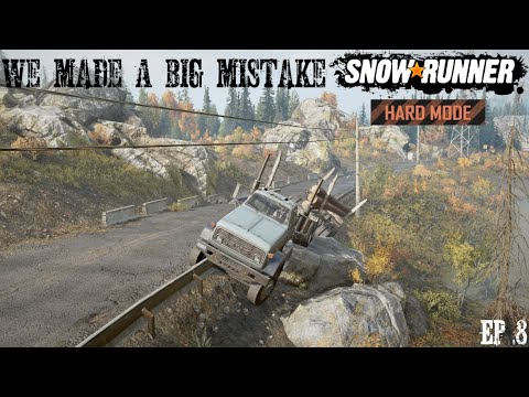 Driving While Tired Is A Bad Idea Long Logs In Michigan Hardmode Ep 8 SnowRunner
