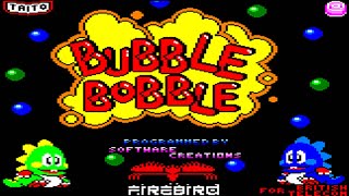 [Amstrad CPC] Bubble Bobble - Longplay