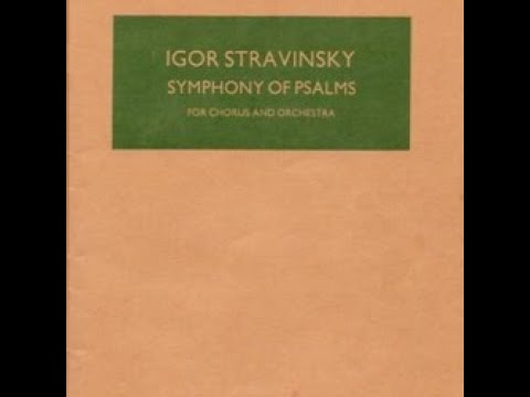 STRAVINSKY SYMPHONY OF PSALMS