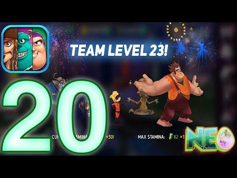 Disney Heroes: Battle Mode Gameplay Walkthrough Part 20 - Team Level 23! (iOS, Android)