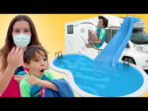 Nuestra CASA RODANTE ahora ¡Con PISCINA de INVIERNO! 👨‍👩‍👧‍👦 FAMILIA Numerosa en AUTOCARAVANA