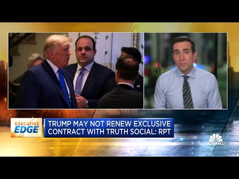 Trump may not renew exclusive contract with Truth Social