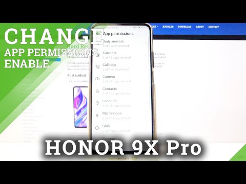 Manage App Permissions / App Customizations - HUAWEI Honor 9x Pro
