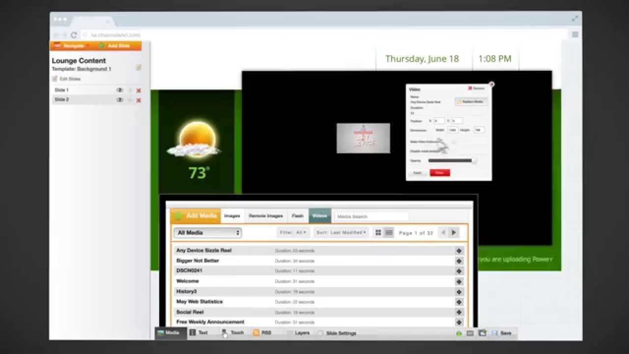 CommandCenterHD Digital Signage Software