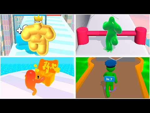 Join Blob Clash 3D vs Giant Rush vs Blob Runner 3D vs Tall Man Run✋💪Gameplay iOS Android (4K)