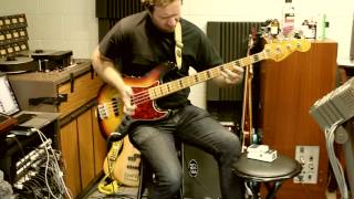 Chris Poulsen Trio bass and drums rehearsal