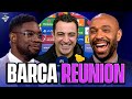 Thierry Henry & Xavi reunite as Barca manager reacts to draw against Napoli | UCL Today | CBS Sports