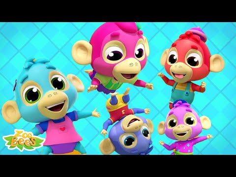 Fem Små Apor Hoppade i Sängen + Mer Svenska Barnsånger