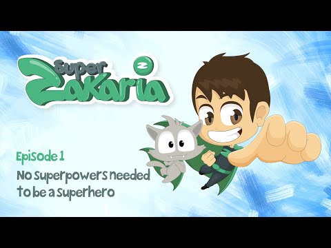 Super Zakaria Episode 01 - No superpowers needed to be a superhero | Learn with Zakaria (English)