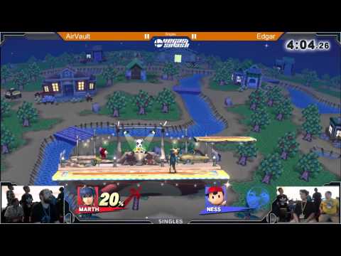DVDA #10 Singles: AirVault (Marth) vs Edgar (Ness)
