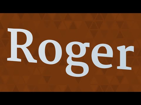 ROGER pronunciation • How to pronounce ROGER