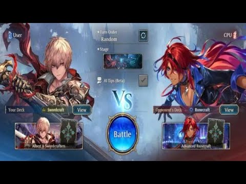 ALBERT LEVIN STORMSABER DECK VS KAORI YUIHARA (CPU) ADVANCED RUNECRAFT - [Shadowverse World Beyond]