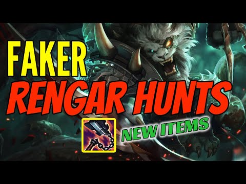 T1 Faker Plays Rengar Jungle vs Gragas Challenger Gameplay - New Items - Season 11 - Goredrinker