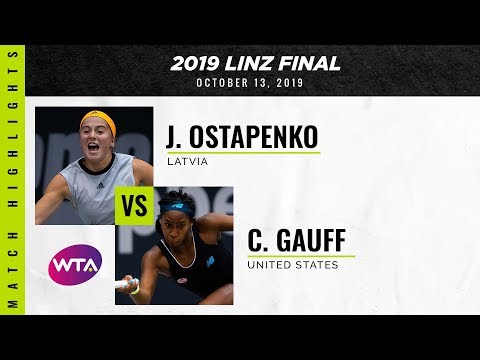 Теннис Jelena Ostapenko vs. Coco Gauff | 2019 Linz Final | WTA Highlights