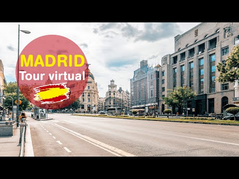 Música para relajar la mente, hacer meditación, recorrido tour virtual de la ciudad de Madrid