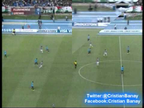 Fluminense 0 Gremio 3 (Radio Gaucha)  Copa Libertadores 2013 Los goles